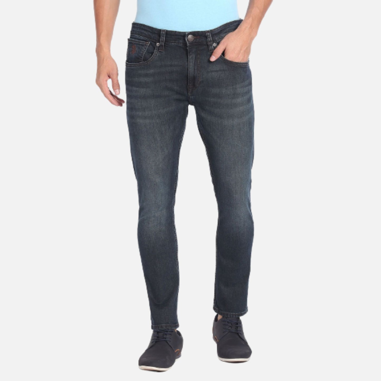 Henry Cropped Fit Mid Rise Jeans