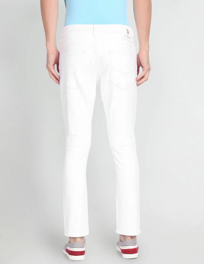 Mid Rise Henry Cropped Jeans