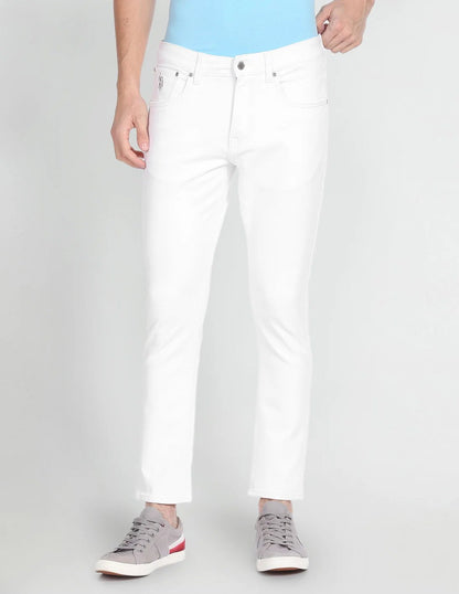 Mid Rise Henry Cropped Jeans