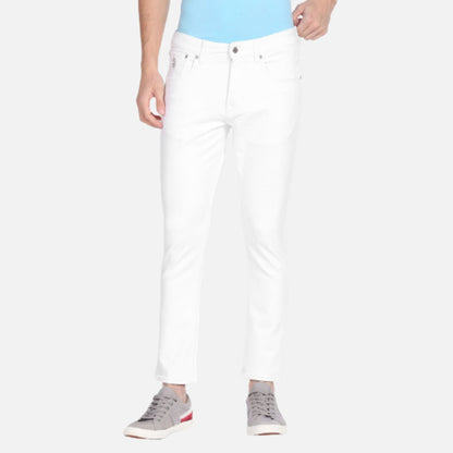 Mid Rise Henry Cropped Jeans