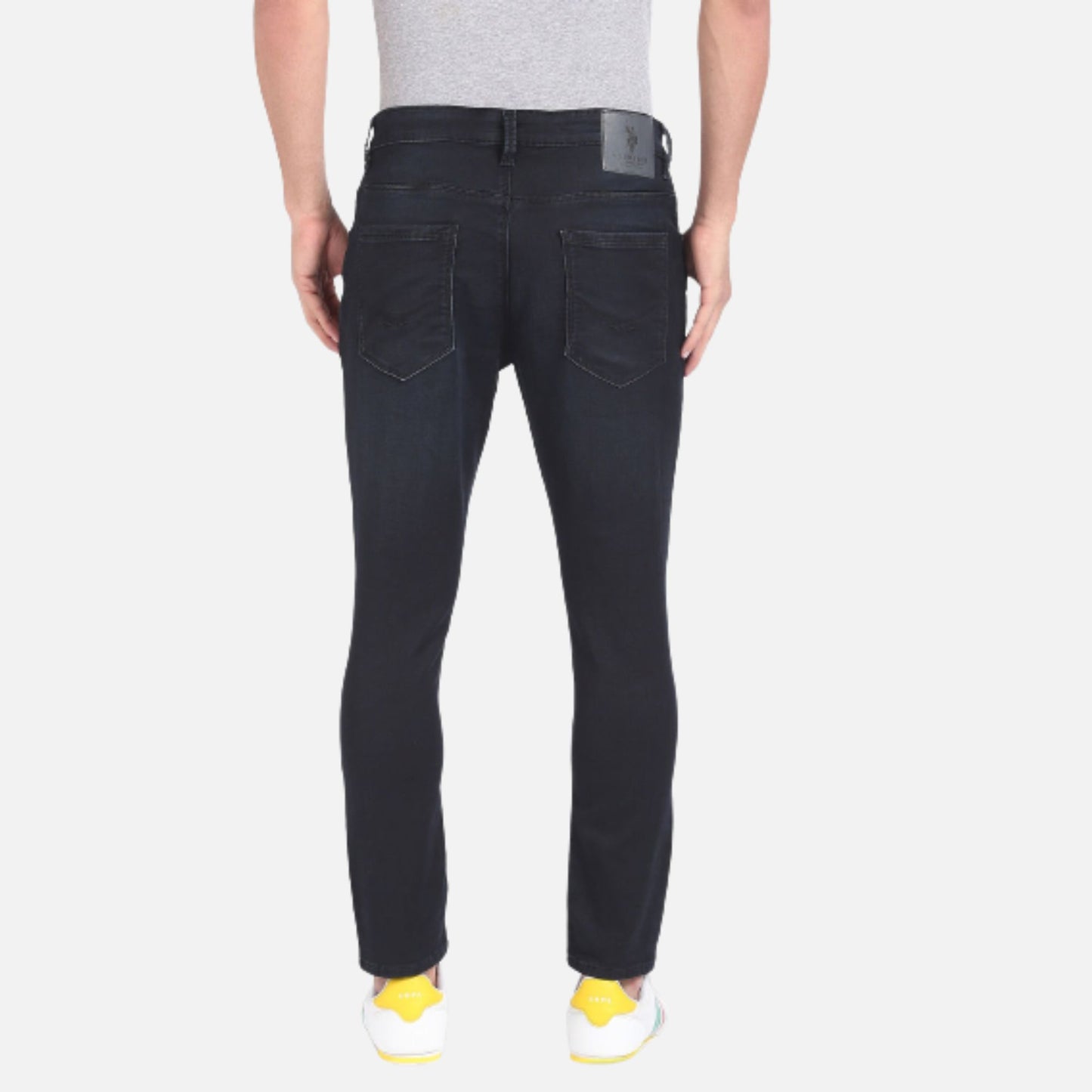 Henry Cropped Fit Blue Jeans