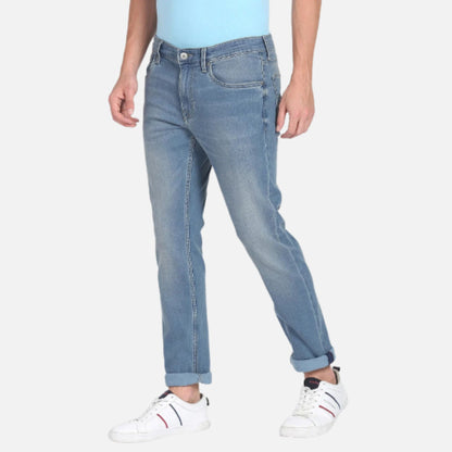 Regallo Skinny Fit Stone Wash Jeans