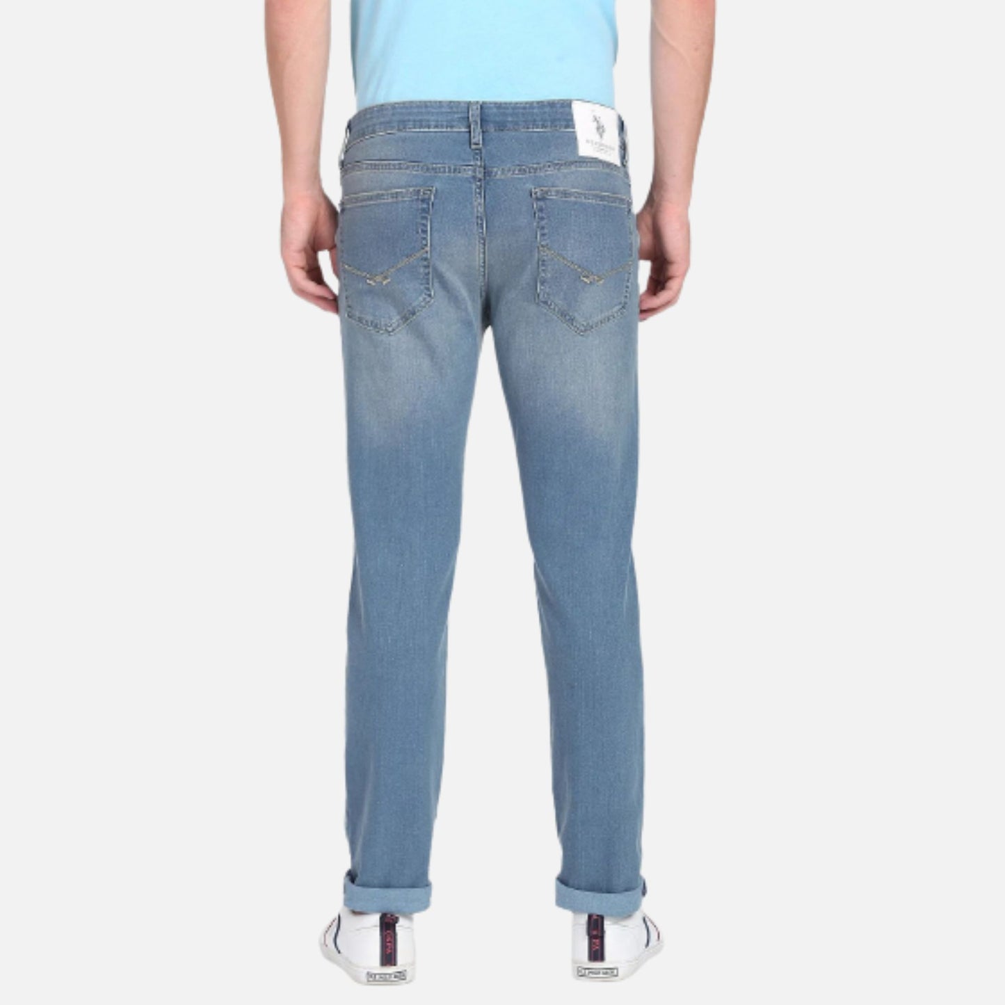 Regallo Skinny Fit Stone Wash Jeans