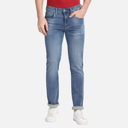 Regallo Skinny Fit Stone Wash Jeans