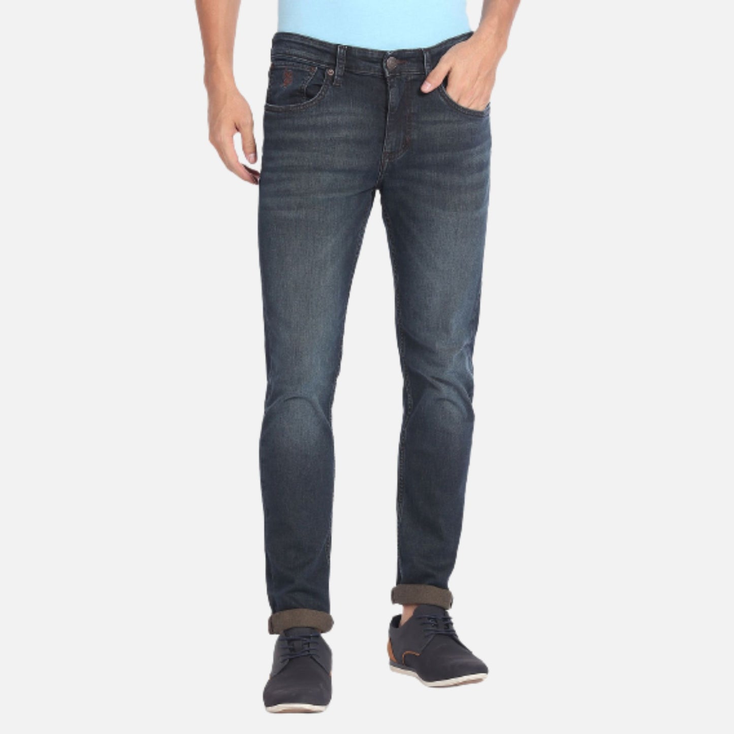 Regallo Skinny Fit Mid Rise Jeans