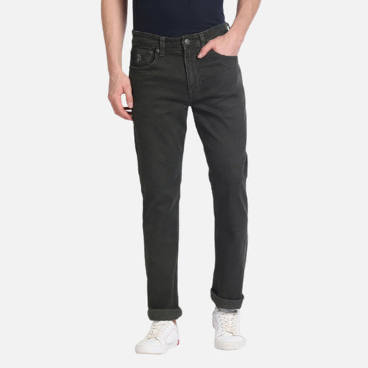 Slim Straight Fit Rinsed Jeans