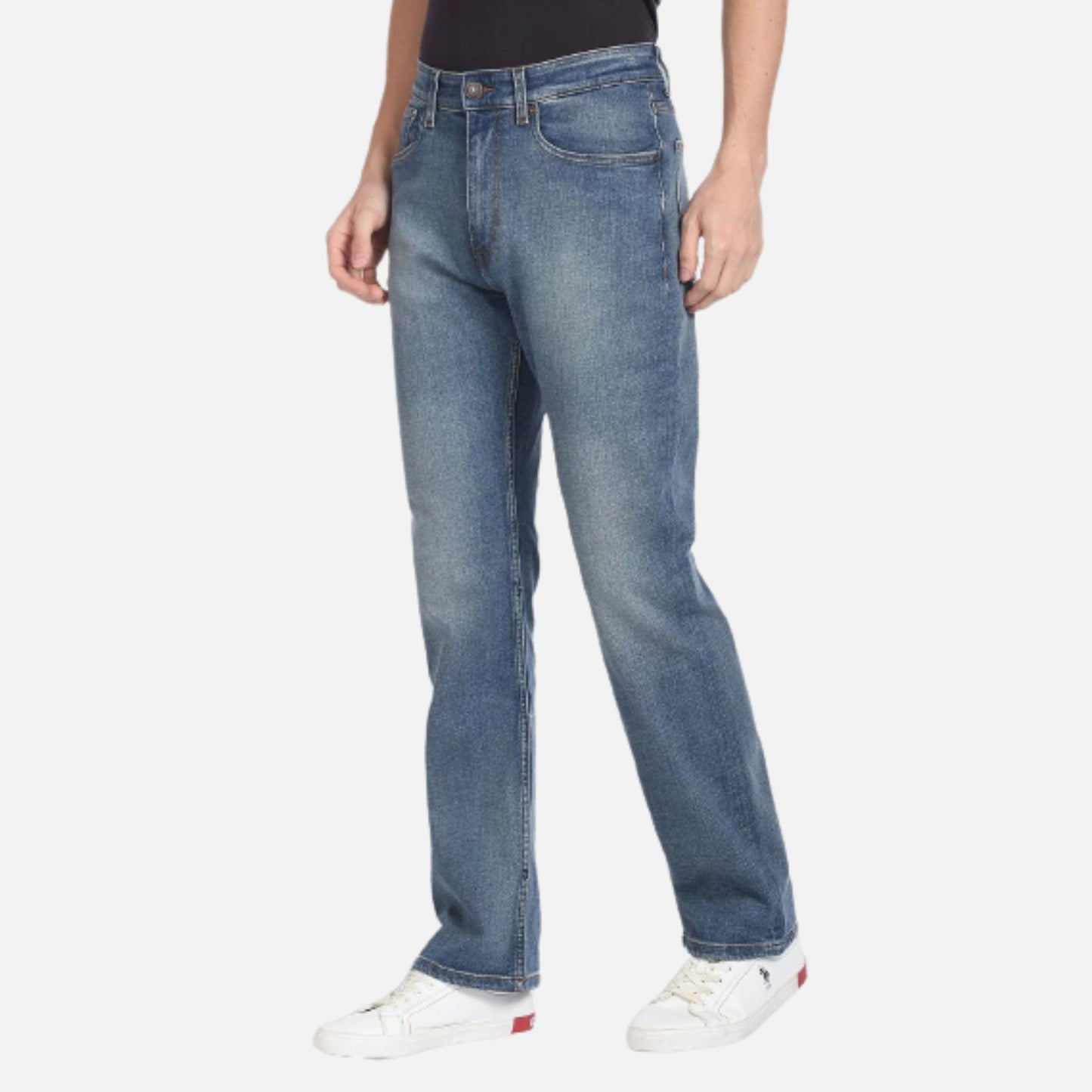 Stone Wash Connor Bootcut Jeans