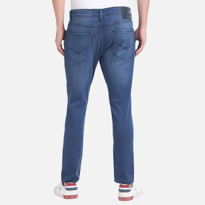 Henry Cropped Fit Blue Jeans