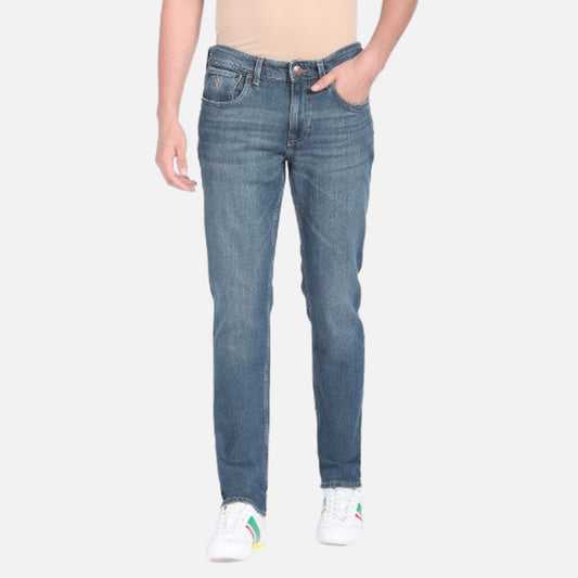 Brandon Slim Tapered Fit Blue Jeans