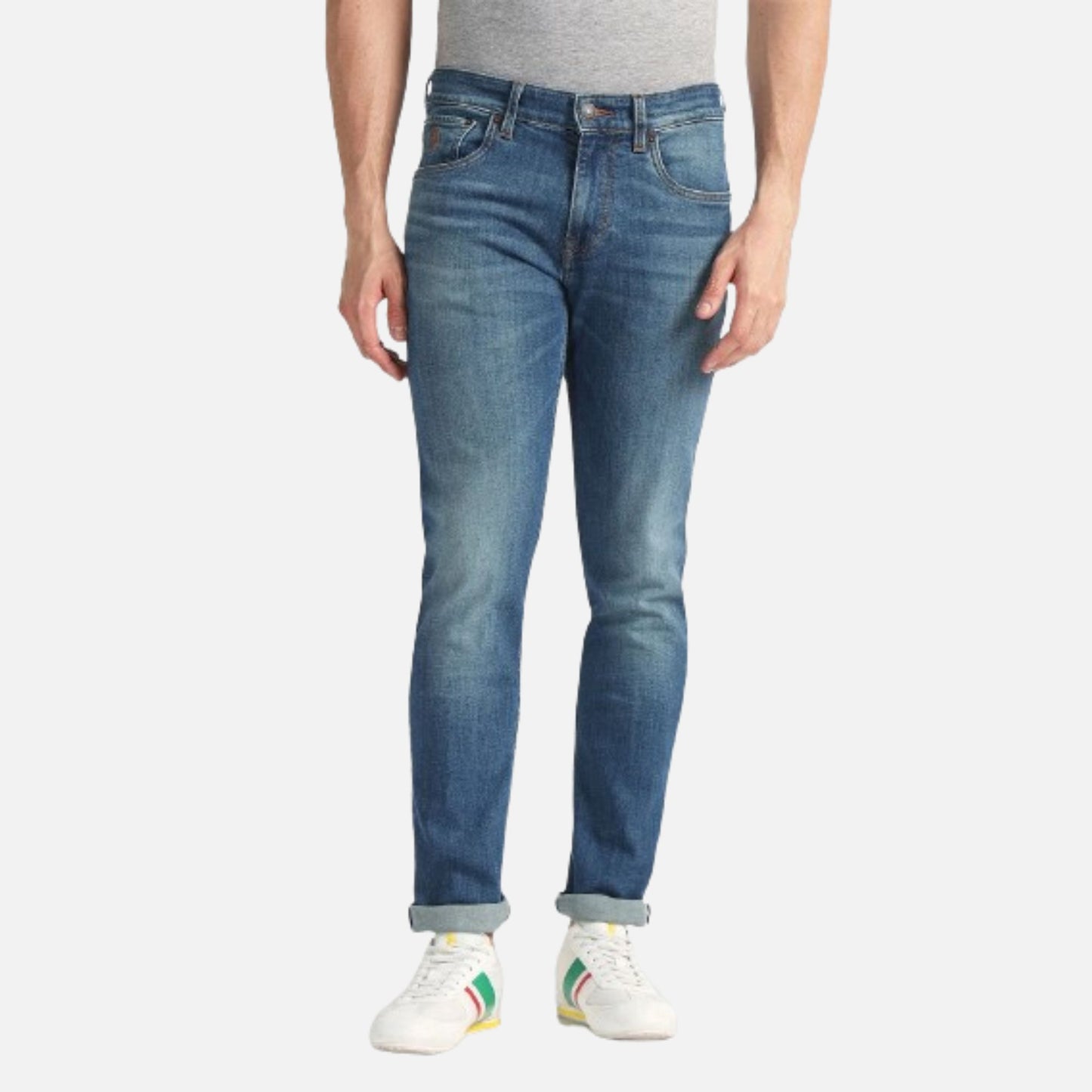 Brandon Slim Tapered Fit Blue Jeans