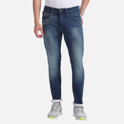 Brandon Slim Tapered Blue Jeans