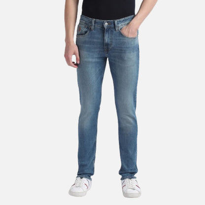 Brandon Slim Tapered Blue Jeans