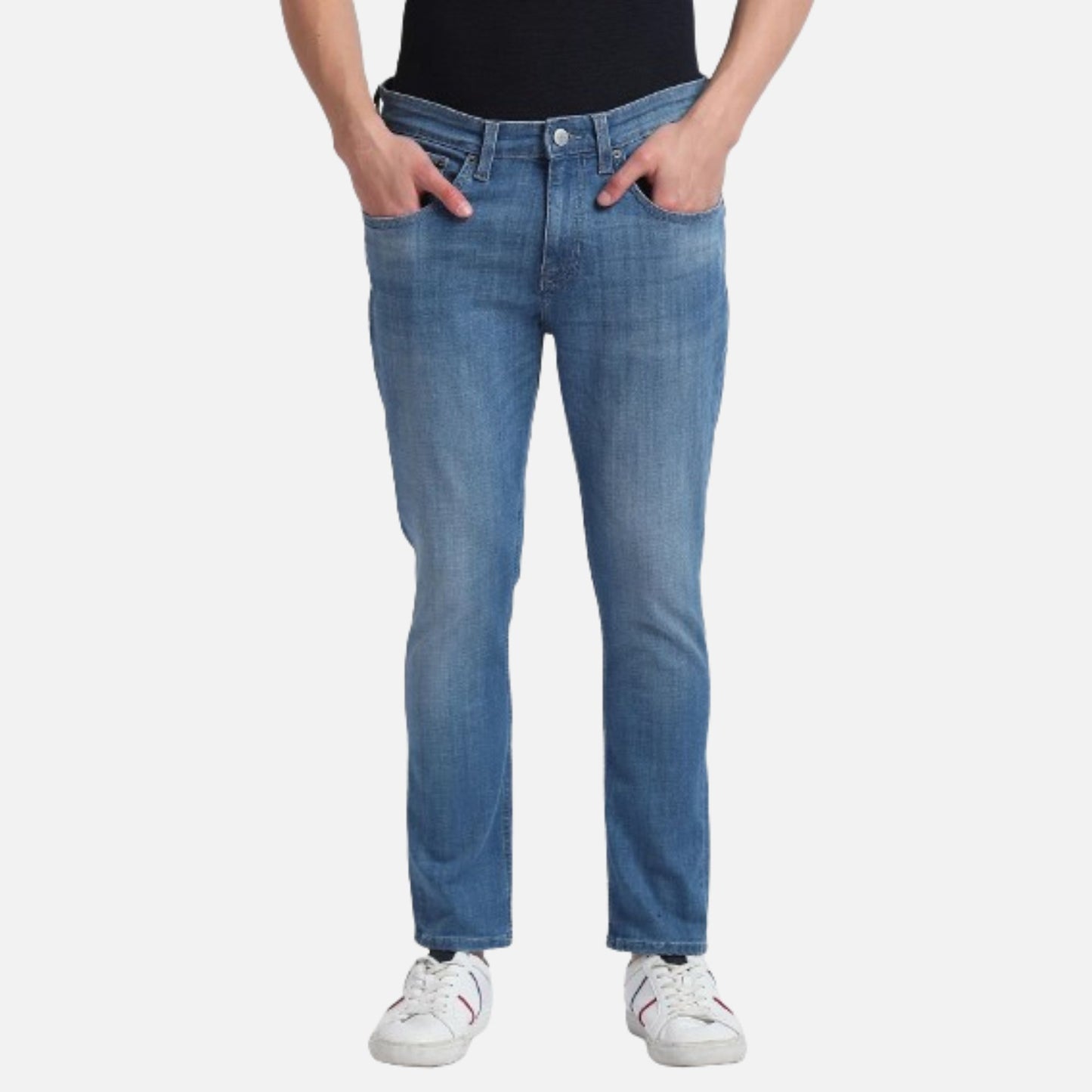 Henry Cropped Blue Jeans