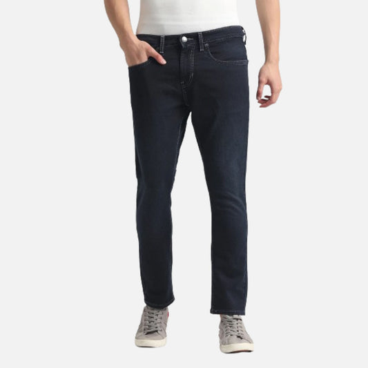 Henry Tapered Cropped Fit Blue Jeans