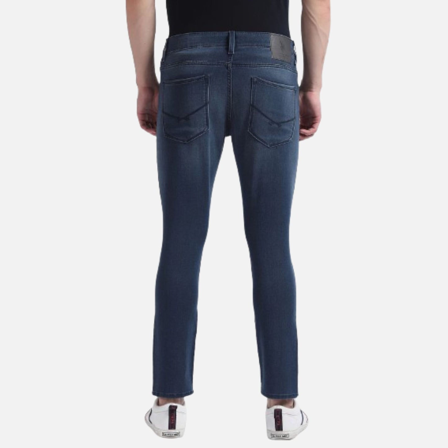 Henry Cropped Fit Blue Jeans