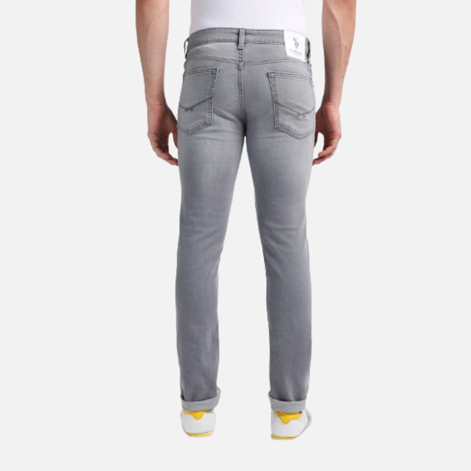 Regallo Skinny Fit Grey Jeans - Main Image