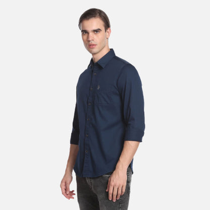 Cotton Solid Twill Shirt