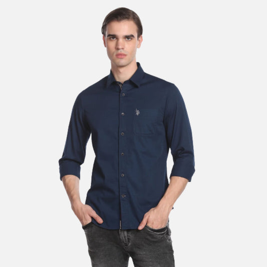 Cotton Solid Twill Shirt