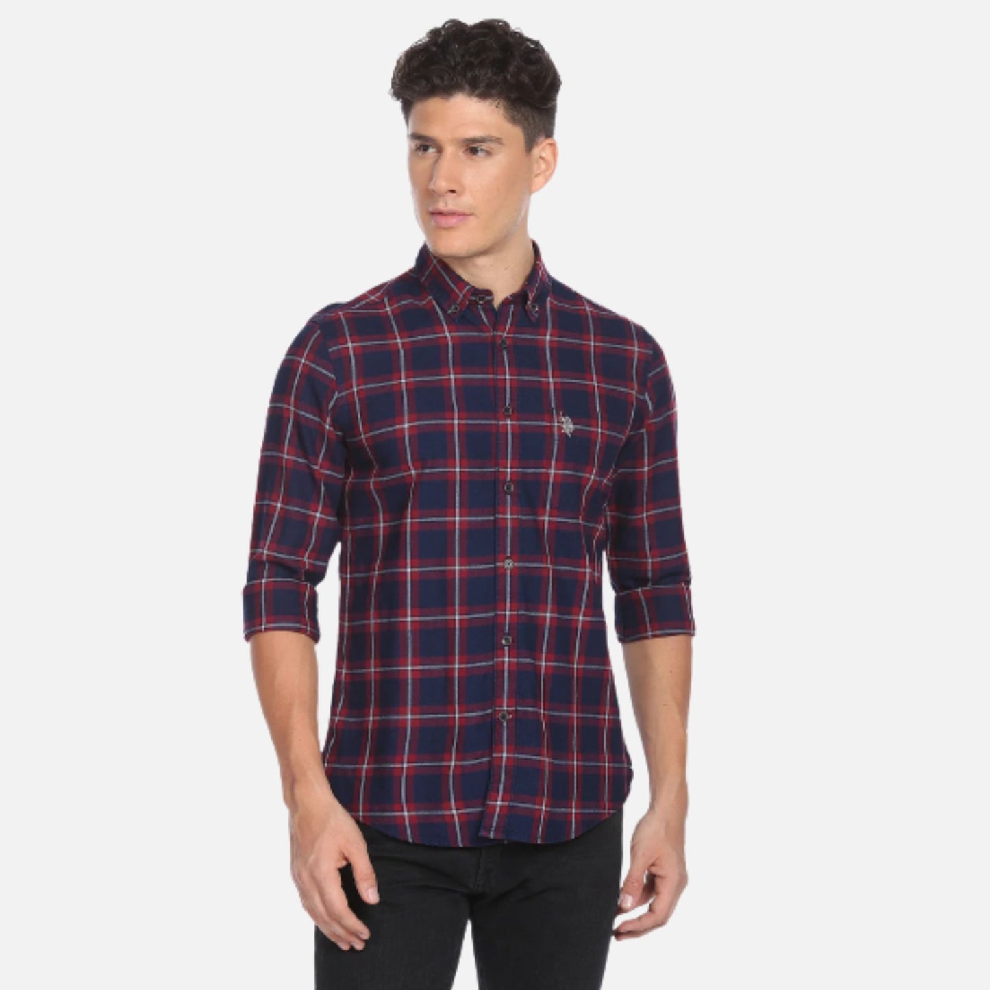 Heathered Tartan Check Shirt