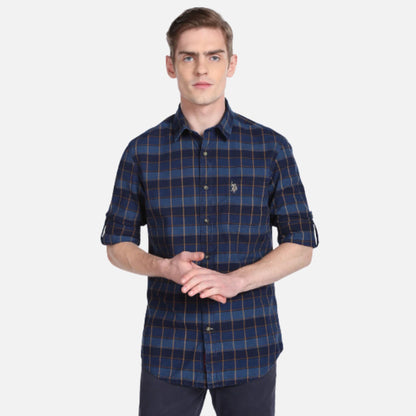 Indigo Vat Check Shirt