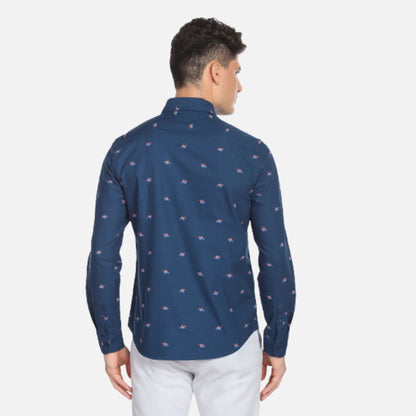 Brand Print Oxford Shirt