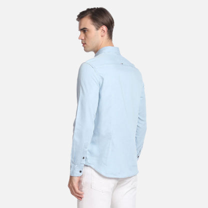 Indigo Classic Solid Chambray Shirt