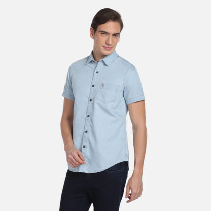 Indigo Classic Solid Chambray Shirt