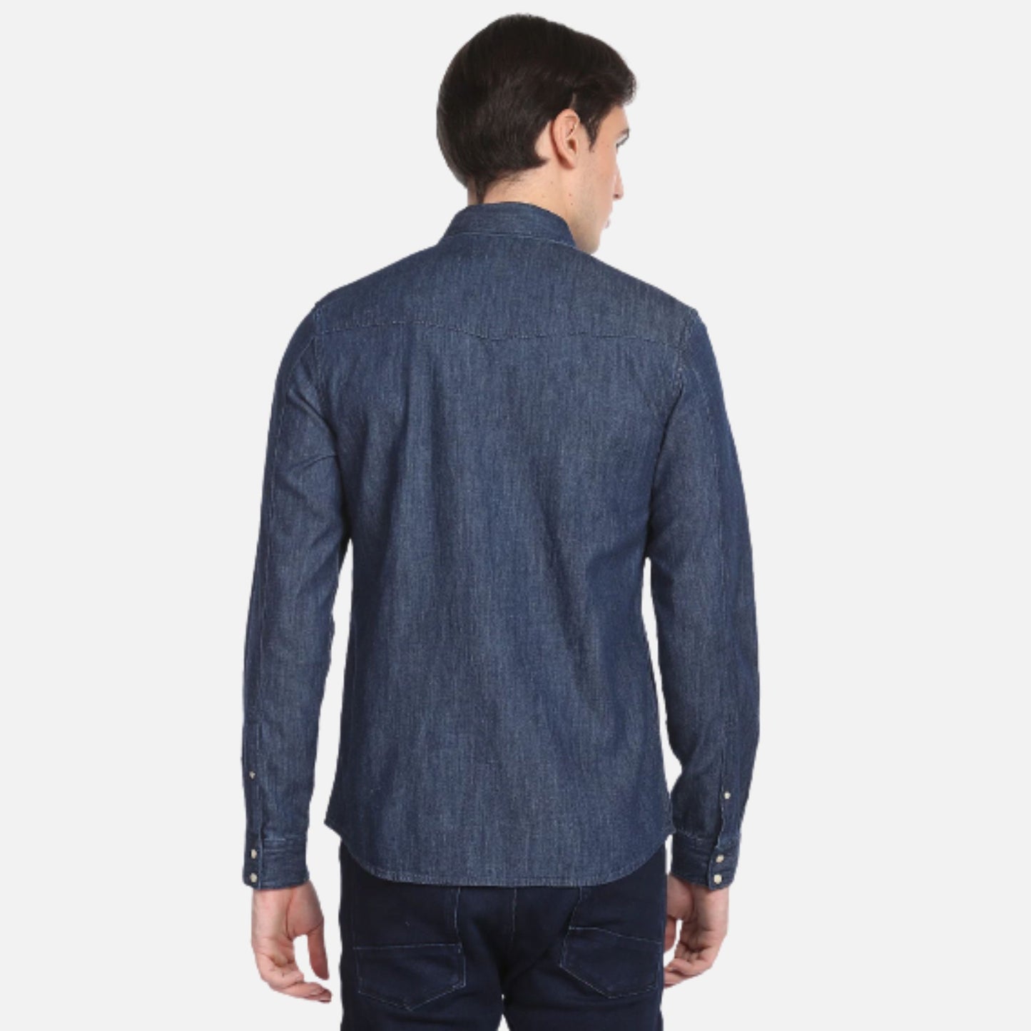 Indigo Classic Solid Chambray Shirt