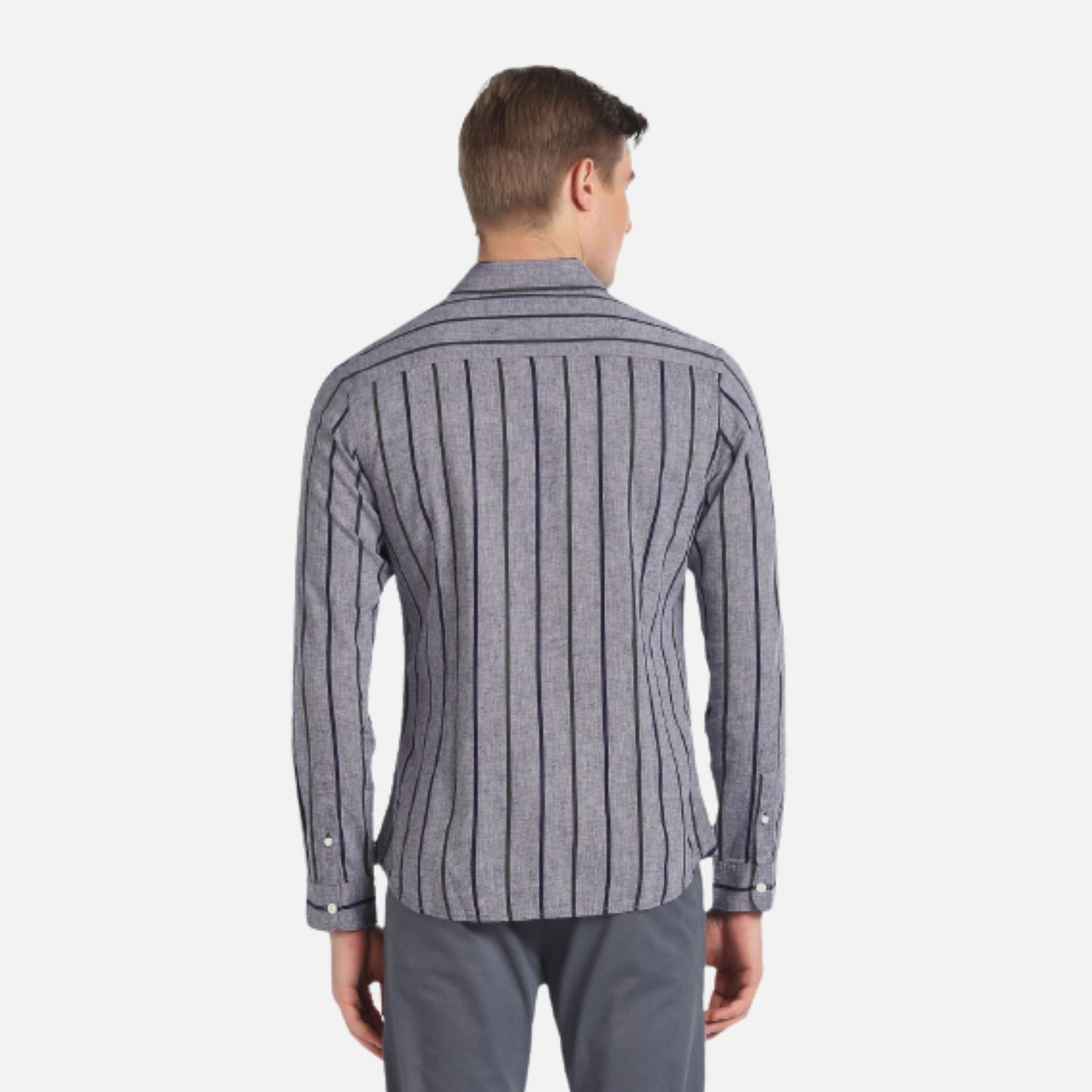 Vertical Stripe Slim Fit Shirt