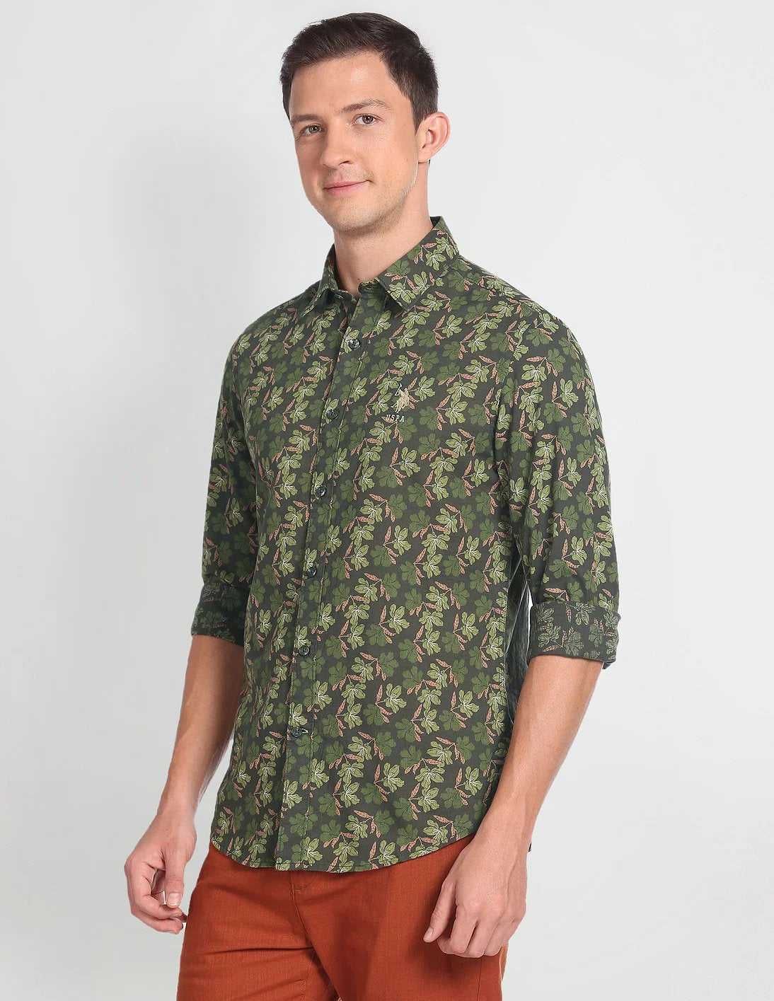 Floral Print Cotton Shirt