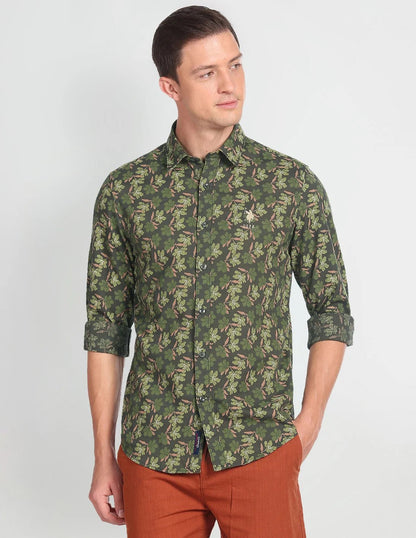 Floral Print Cotton Shirt