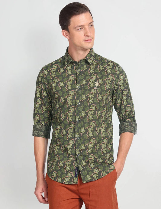 Floral Print Cotton Shirt