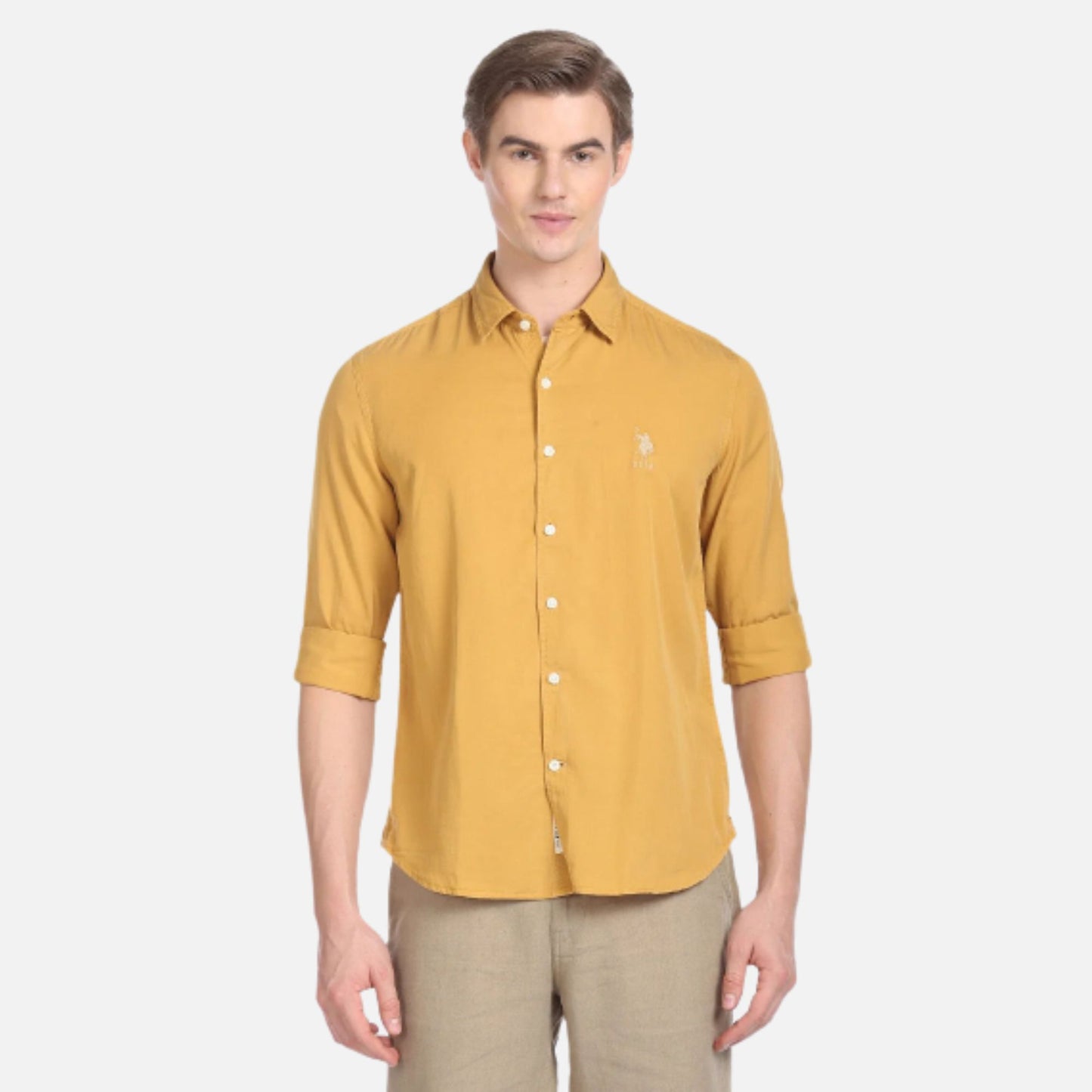 Solid Cotton Shirt