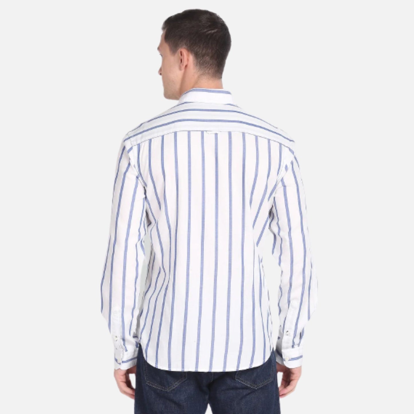 Vertical Stripe Slim Fit Shirt