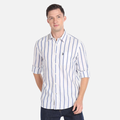 Vertical Stripe Slim Fit Shirt