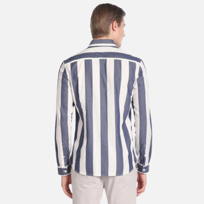 Vertical Stripe Cotton Shirt