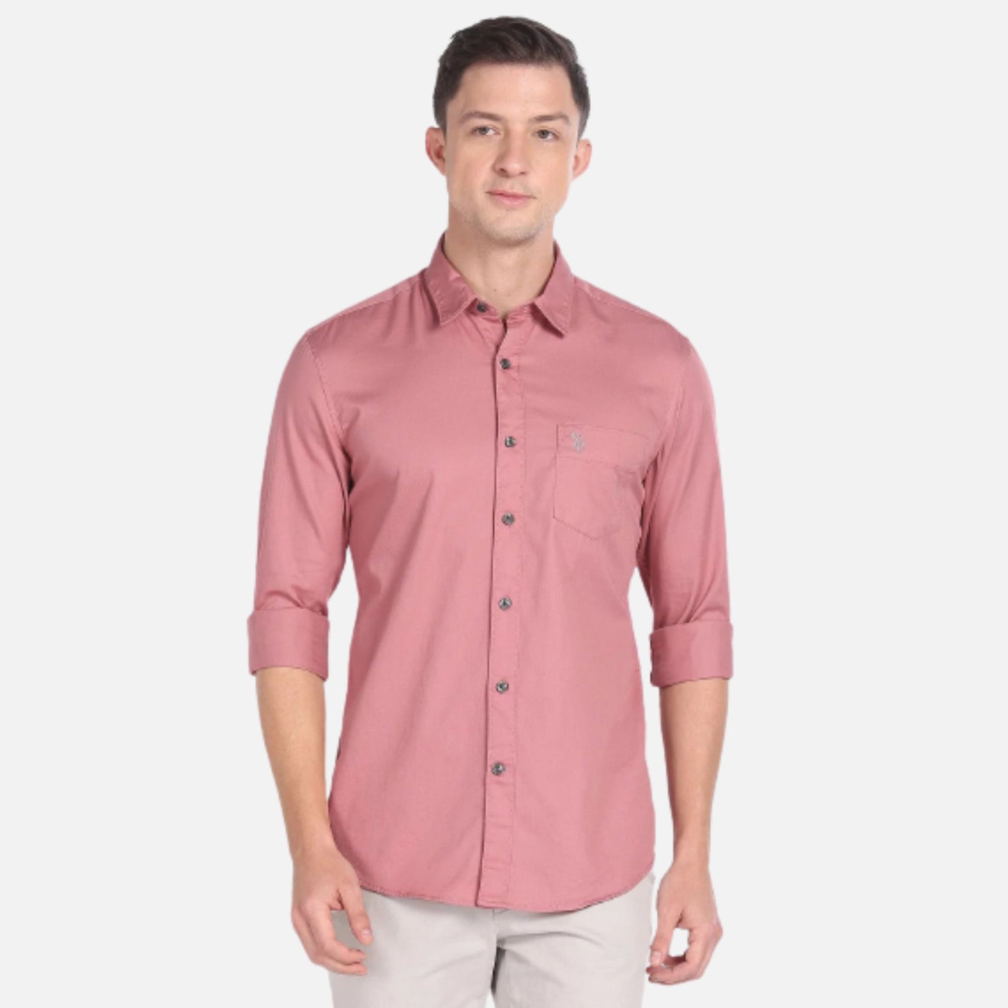 Solid Slim Fit Shirt