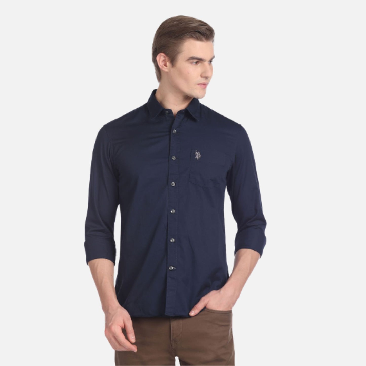 Solid Slim Fit Shirt