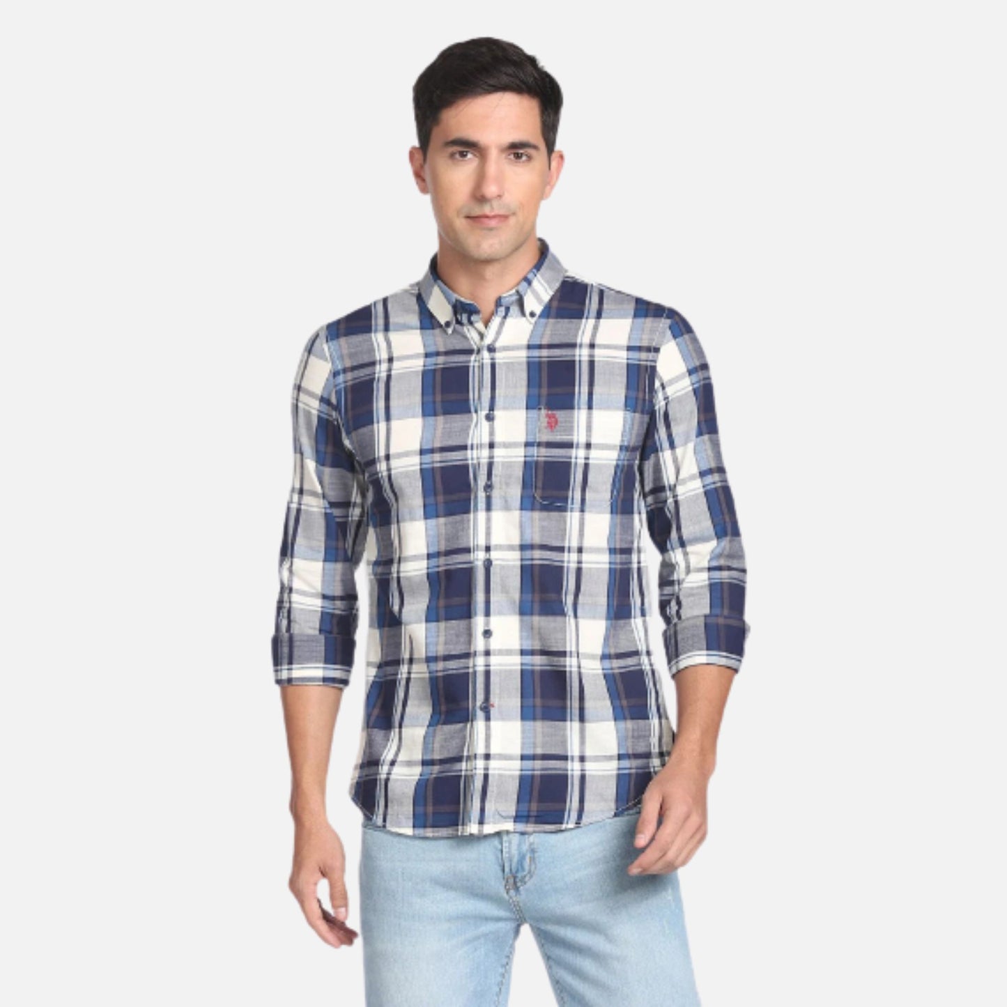 Plaid Check Twill Shirt