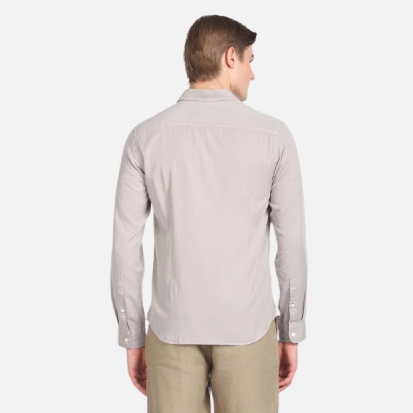 Solid Cotton Shirt