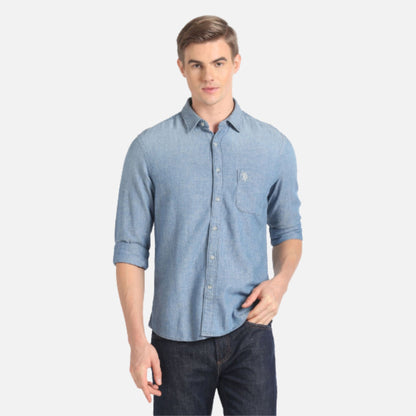 Washed Slim Fit Shirt