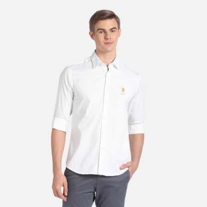 Solid Slim Fit Shirt