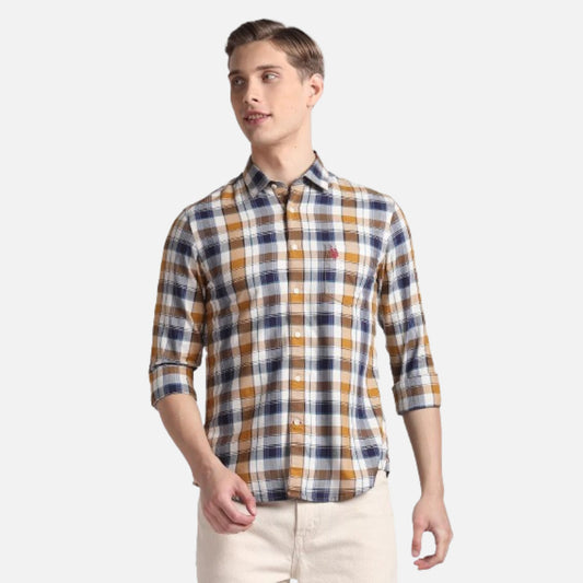 Plaid Check Twill Shirt