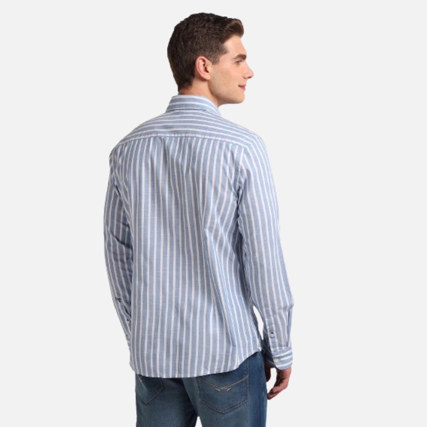 Vertical Stripe Slim Fit Shirt