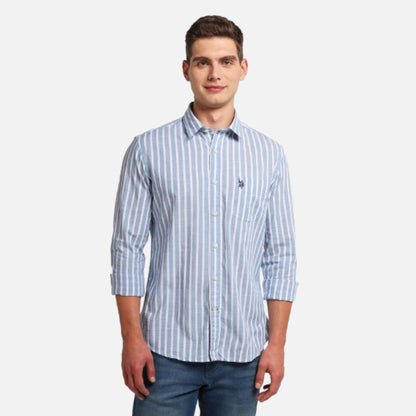 Vertical Stripe Slim Fit Shirt