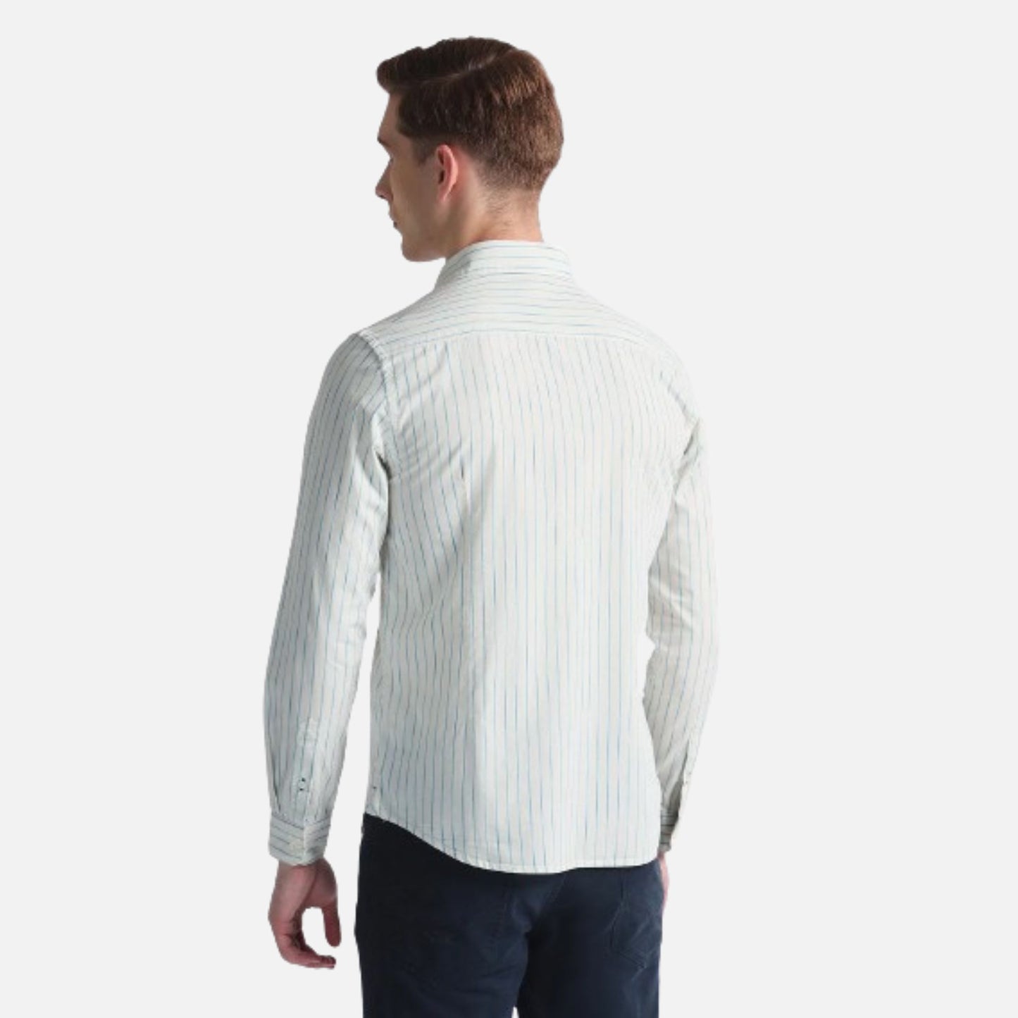 Vertical Stripe Twill Shirt