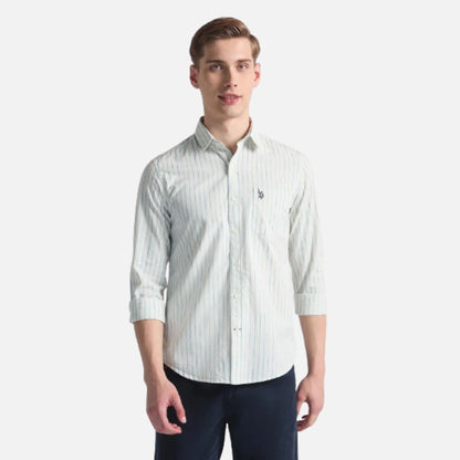 Vertical Stripe Twill Shirt