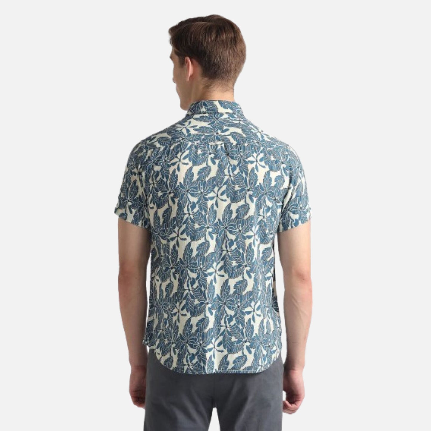 Tropical Print Slim Fit Shirt