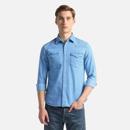 Washed Slim Fit Shirt