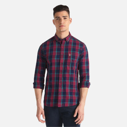 Plaid Check Slim Fit Shirt